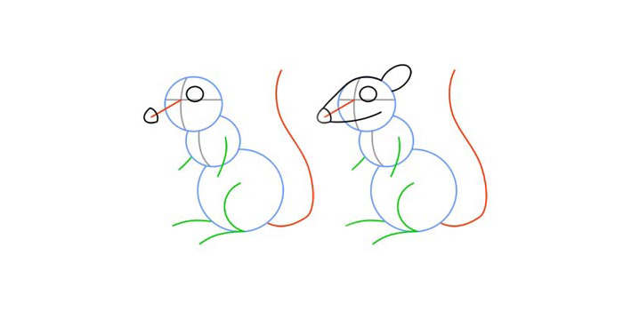 نقاشی برای همه - موش کارتونی