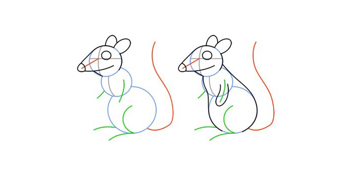 نقاشی برای همه - موش کارتونی